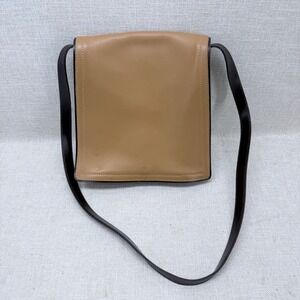 Vintage Coach‎ Tan Leather Crossbody Bag USA Made 6147 Messenger Small Brown